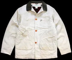 90s USA製 L.L.Bean チェック ウールライナー付き ダック地 フィールドコート ベージュ M★ジャケット ハンティング オールド ビンテージ