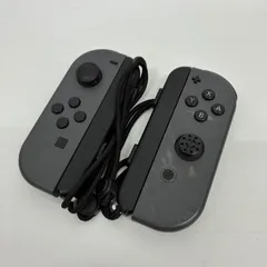 【純正/動作品】 Nintendo Switch Joy Con  任天堂 ニンテンドー スイッチ ジョイコン　グレー　ストラップ付き