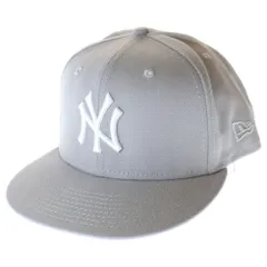 NEW ERA (ニューエラ) 59FIFTY MLB New York Yankees ニューヨークヤンキース 1999ワールドシリーズ 6パネル ベースボールキャップ 帽子 グレー