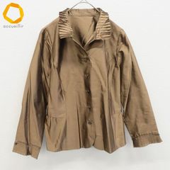 Leilian レリアン リネン100％ ブラウス ノーカラー大きいサイズ XL 
