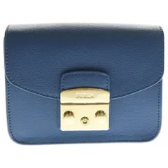 FURLA (フルラ) メトロポリス レザー チェーンショルダーバッグ ブルー
