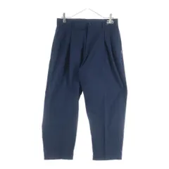 NEIGHBORHOOD (ネイバーフッド) 22SS TWO TUCK E-PT ジップフライ ツータック テーパード スラックス パンツ トラウザー ネイビー 221AQNH-PTM04