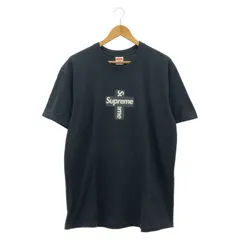 【中古】Supreme 20FW Cross Box Logo Tee Tシャツ L ブラック シュプリーム[10]