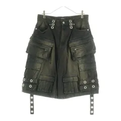 BREATH (ブレス) 24SS DAMAGE CARGO BIG SHORTS ダメージ加工 カーゴビッグショーツ デニムショートパンツ ブラック BR24SS-P1007
