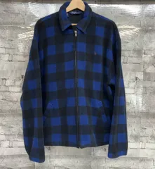 POLO RALPH LAUREN USA製 ポロラルフローレン フリース スイングトップ 三角タグ サイズL ブルー 茅ヶ崎駅北口店