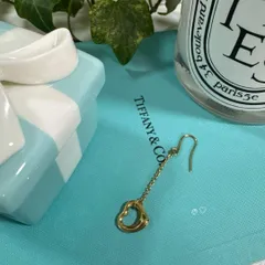 ティファニー　オープンハートドロップピアス片方　Ꮶ18ゴールド　エルサペレッティ