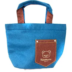 トートバッグ ハンドバッグ リラックマ 青 ブルー /RT ●RY