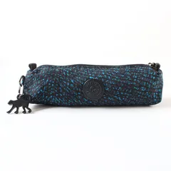 MWA26423 新品同様 kipling キプリング ペンケース ポーチ マルチケース ブラック×ブルー 黒×青 小物入れ 化粧ポーチのサムネイル