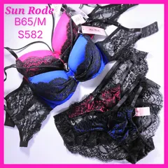 S582  B65 ブラショーツセット2組　SunRode サンロード　ショーツ　レース　Mサイズ