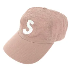 SUPREME シュプリーム 帽子/キャップ  ソルビアティ社/シアサッカー S Logo 6-Panel   ピンク ユニセックス / 241013001508
