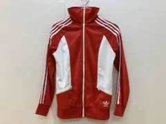 adidas アディダス トラックジャケット ジャージ  60～70s VENTEX レッド ホワイト ポリエステル トリアセテート フランス製