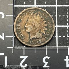 アメリカ アンティークコイン インディアンヘッド 1セント 1907 青銅貨