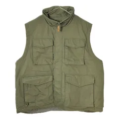 Eddie Bauer エディーバウアー フリースベスト アウトドア モスグリーン(メンズ L)中古 古着 X3312