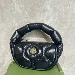 【未使用に近い】 MONCLER モンクレールダウンハンドバッグキルティング黒