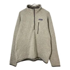 patagonia パタゴニア ハーフジップ ベターセーター フリースジャケット アウトドア グレー(メンズ M)中古 古着 X3414