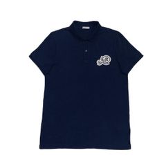 人気☆ MONCLER ダブルロゴ ポロシャツ ネイビー サイズXS 3S631