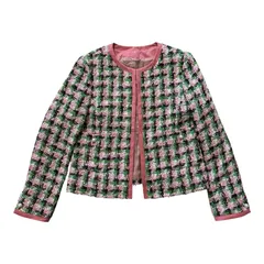  ANAYI アナイ ツイードジャケット Jules Tournier フランス製生地 日本製 レディース 36【Z1805】