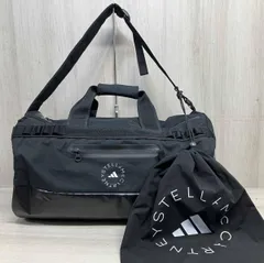 adidas by Stella McCartney アディダス ステラマッカートニー メンズ レディース ボストンバッグ ブラック ダブルジップ 鞄 IS9014