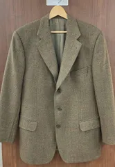 Burberrys バーバリーズ テーラードジャケット 46983 66 チェック ドイツ製 ビスコース インポート メンズ