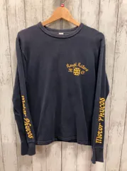 THE FLAT HEAD ザフラットヘッド 長袖Tシャツ バックプリント ネイビー 日本製 アメカジ サイズL