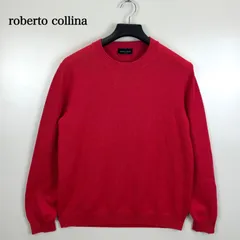 roberto collina ITALY merino wool knit sweater 50 XL ロベルトコリーナ メリノウール ニット セーター 美品 高級 大きいサイズのサムネイル