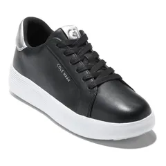 コールハーン レディース シューズ スニーカー プラットフォーム Cole Haan Grand Crosscourt Joy Womens Platform Sneakers Black Silver Metallic ブラック