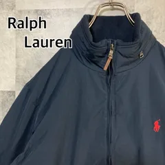 POLO RALPH LAUREN ポロ ラルフローレン ジップジャケット ポリエステル ネイビー M ブルゾン スウィングトップ