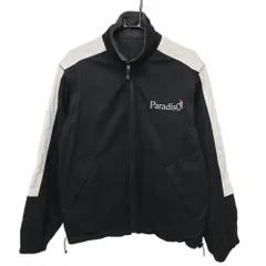 パラディーゾ 4WAYリバーシブルジャケット 黒×白 裏身頃フリース生地 袖着脱可  メンズ M ゴルフウェア Paradiso
