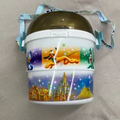 Disney 東京ディズニーリゾート　25周年記念　ポップコーンバケット　白　ストラップ付き