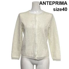 美品 ANTEPRIMA プルオーバー ブラウス 42 ピンストライプ ボーダー 