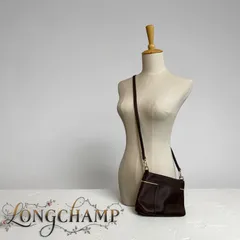 LONGCHAMP ロンシャン レザー ショルダーバッグ ブラウン　レディースファッション　ショルダーバッグ　バッグ　レディース小物