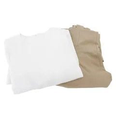 クン Qung 2点セット ワンピース 半袖 ひざ丈 ジャンパースカート マキシ ロング 白 ホワイト ベージュ /AE