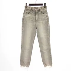 アッパーハイツ upper hights THE EIGHTY'S デニム パンツ ジーンズ スリム カットオフ 13R200802SLD グレー 21