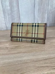 BURBERRY LONDON バーバリーロンドン  ノバチェック 長財布 二つ折り ベージュ 平塚店 衣料品　①のサムネイル