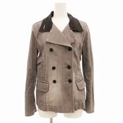 セオリーリュクス theory luxe デニムジャケット ダブル ブルゾン 長袖 38 M グレー /UO 1112