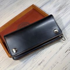 トラッカーウォレット ロング 3層】ホースバット ゴールド universal