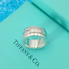 TIFFANY&Co.  ティファニー 10号　グルーブドリング　　レディース　指輪　シルバー925