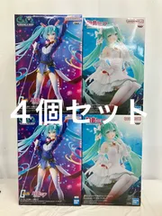 未開封 ガンダム45周年×初音ミク Clearluxe クリオネ フィギュア まとめ 2種 4個セット LF2940 f107