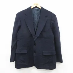 L/古着 ラルフローレン 長袖 ブランド テーラード ジャケット メンズ 90年代 90s キャメルヘア USA製 濃紺【spe】 26jan09