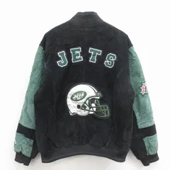 XL/古着 長袖 スエード レザー ジャケット メンズ NFL ニューヨークジェッツ ツートンカラー 黒 内側キルティング アメフト スーパーボウル【spe】 26jan09 2026年最新】nfl レザージャケットの人気アイテム - メルカリ