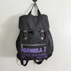 FORMULA.1 リュックサック バックパック F1 モータースポーツ フロント プリント ブラック vintage B718のサムネイル
