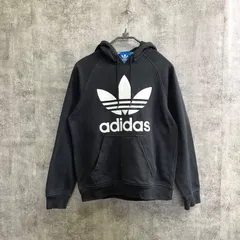 【k-102】adidas originals アディダス　パーカー　L トレフォイル　ビッグロゴ　ラグラン