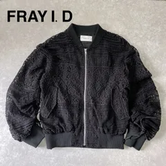 【FRAY I.D 】フレイ アイディー シャーリングブルゾン  ジャケット・アウター ブルゾン・ジャンパー ブラック M レース