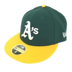 NEW ERA ニューエラ キャップ/59FIFTY  オークランド・アスレチックス/MLB    グリーン/イエロー ユニセックス / 241007003854