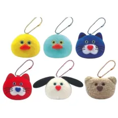 リアンキューラボ mojojojo フェイスマスコット × 全6種セット モジョジョジョ ぬいぐるみ作家 尾崎歩美 ガチャガチャ カプセルトイ コンプリート