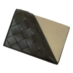 【中古】BOTTEGA VENETA | ボッテガヴェネタ カードケース カーキ×ベージュ【尾張小牧店】