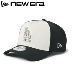 新品 NEWERA ニューエラ 正規品 ロサンゼルス ドジャース LA キャップ CAP 帽子 9FORTY AF パール バッジ メタル ロゴ MLB ユニセックス メンズ レディース ツートン 黒 ブラック 白 ホワイト 14744960