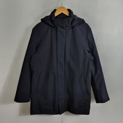 UNIQLO ユニクロ ハイブリッド ダウン コート ポリエステル 防寒 アウター ネイビー系 M B762