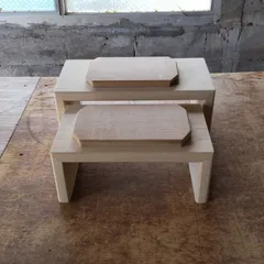 木製雛人形の飾り台2点セット！