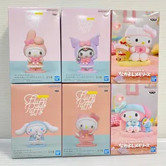 ▲80 サンリオキャラクターズ Fluffy Puffy なかよしメモリーズ 6点まとめ  未開封品 smstoy094760
